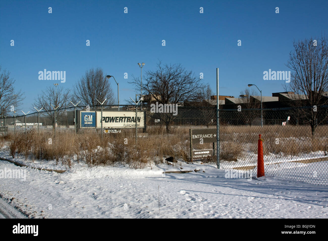 Closed General Motors Assembly Plant Flint MI USA Stock Photo