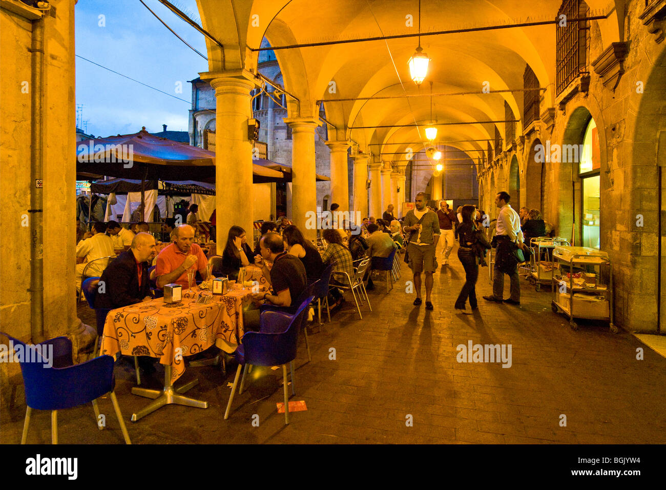 Piazza Grande, Modena, Italy Stock Photo