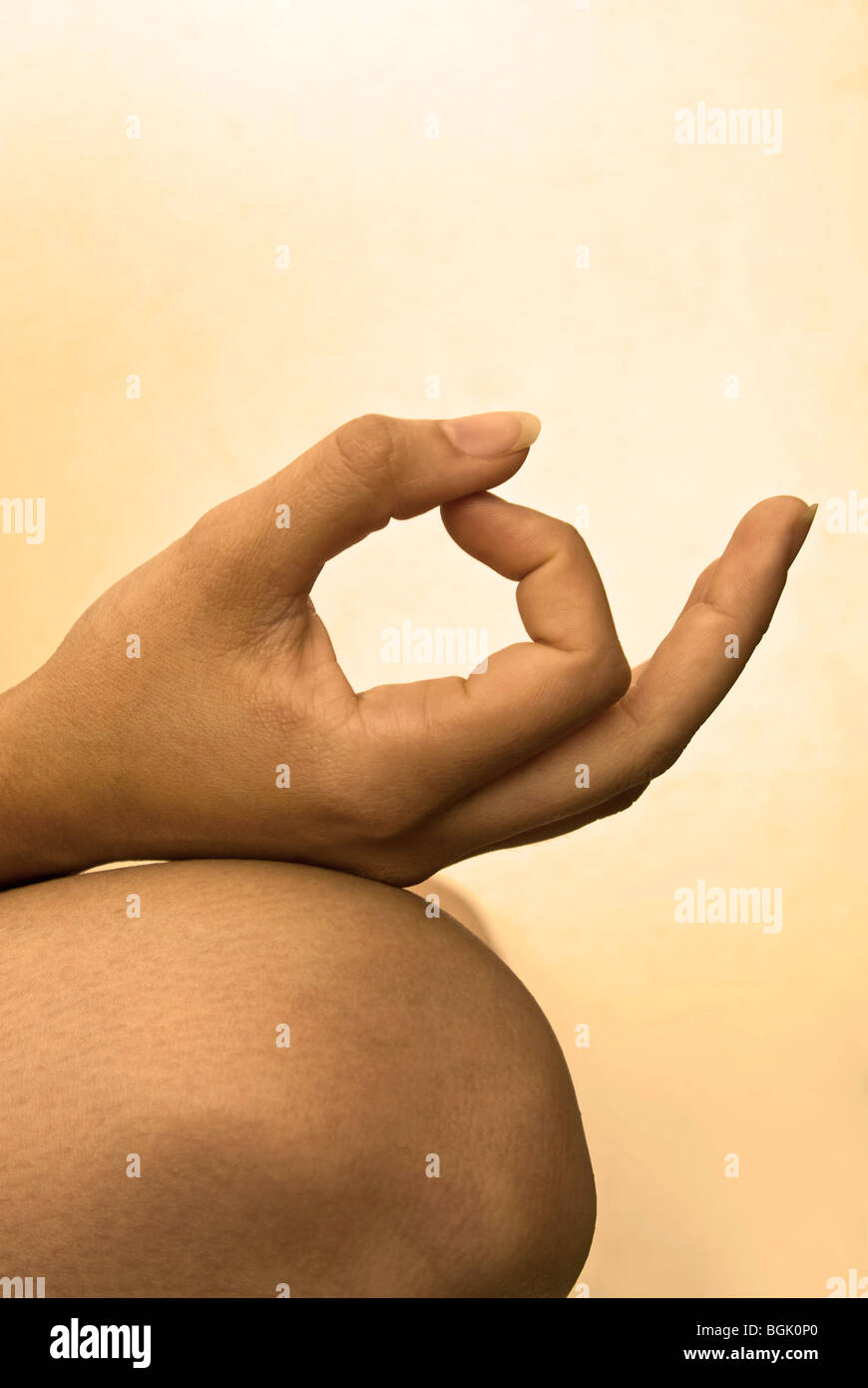 Yoga, Meditation, Lotus position Stock Photo