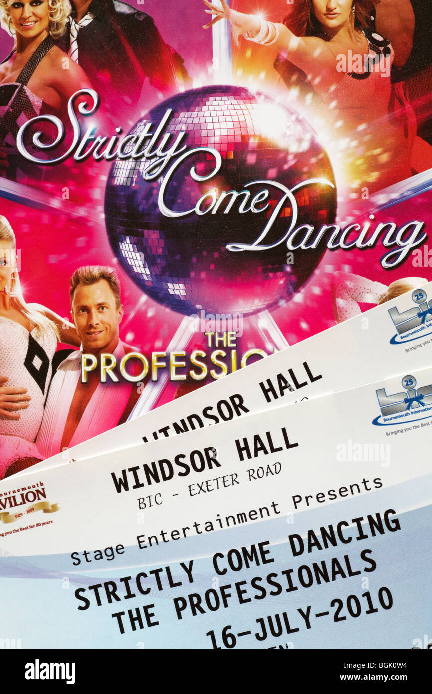 Two tickets for strictly come dancing at bournemouth international