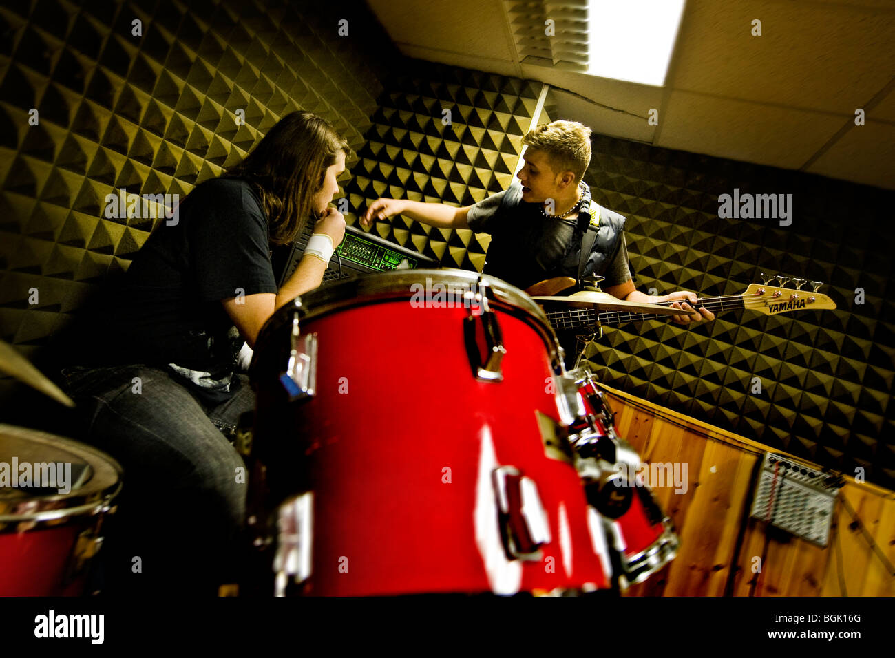 The Monaks, italian band Stock Photo