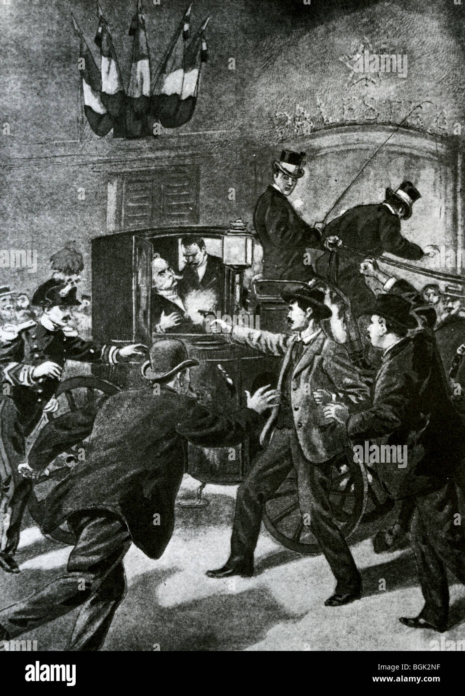 KING UMBERTO I of Italy is assassinated on 29 July 1900 Stock Photo