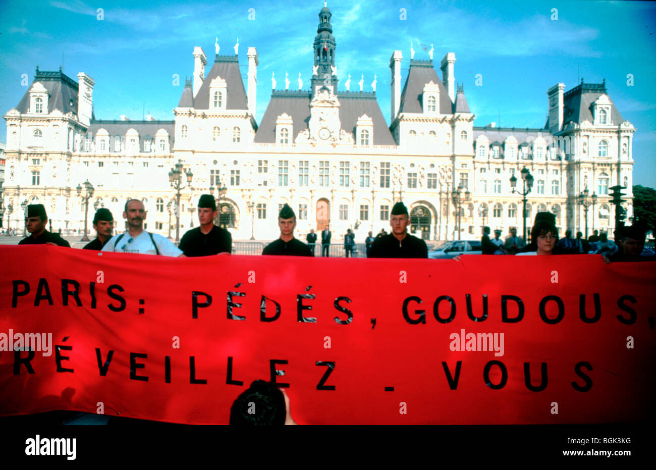 Paris, France - Group Aids Activists, Act Up Action Against Sex Club the  Sexodrome, in Pigalle, to Protest Lack of Safe Sex Materials. 1990's LGBT  Demonstration, activist protest Stock Photo - Alamy