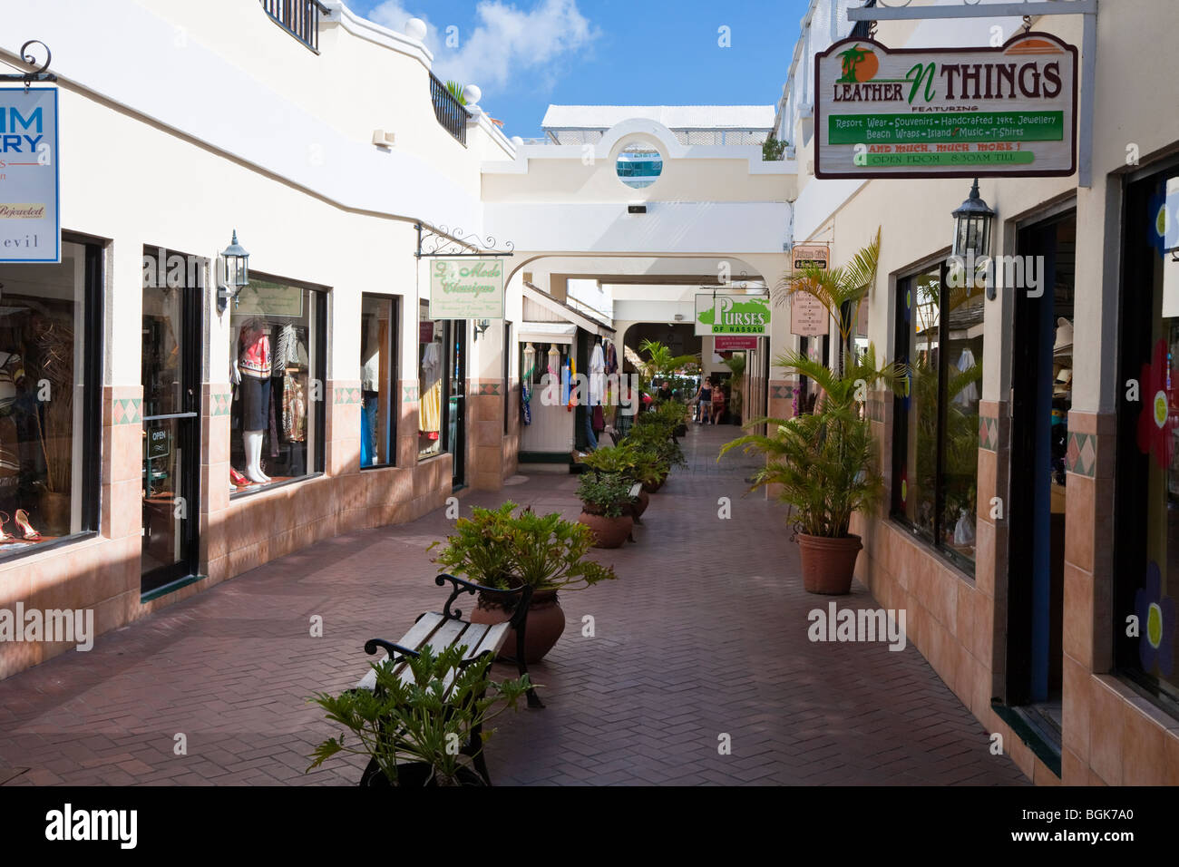 August 2008 Nassau, Bahamas Shopping center in downtown Nassau near