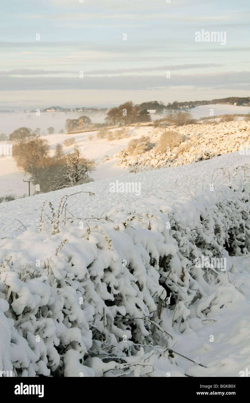 north Yorkshire in heavy snow winter 09/10 big freeze ice icy wintry