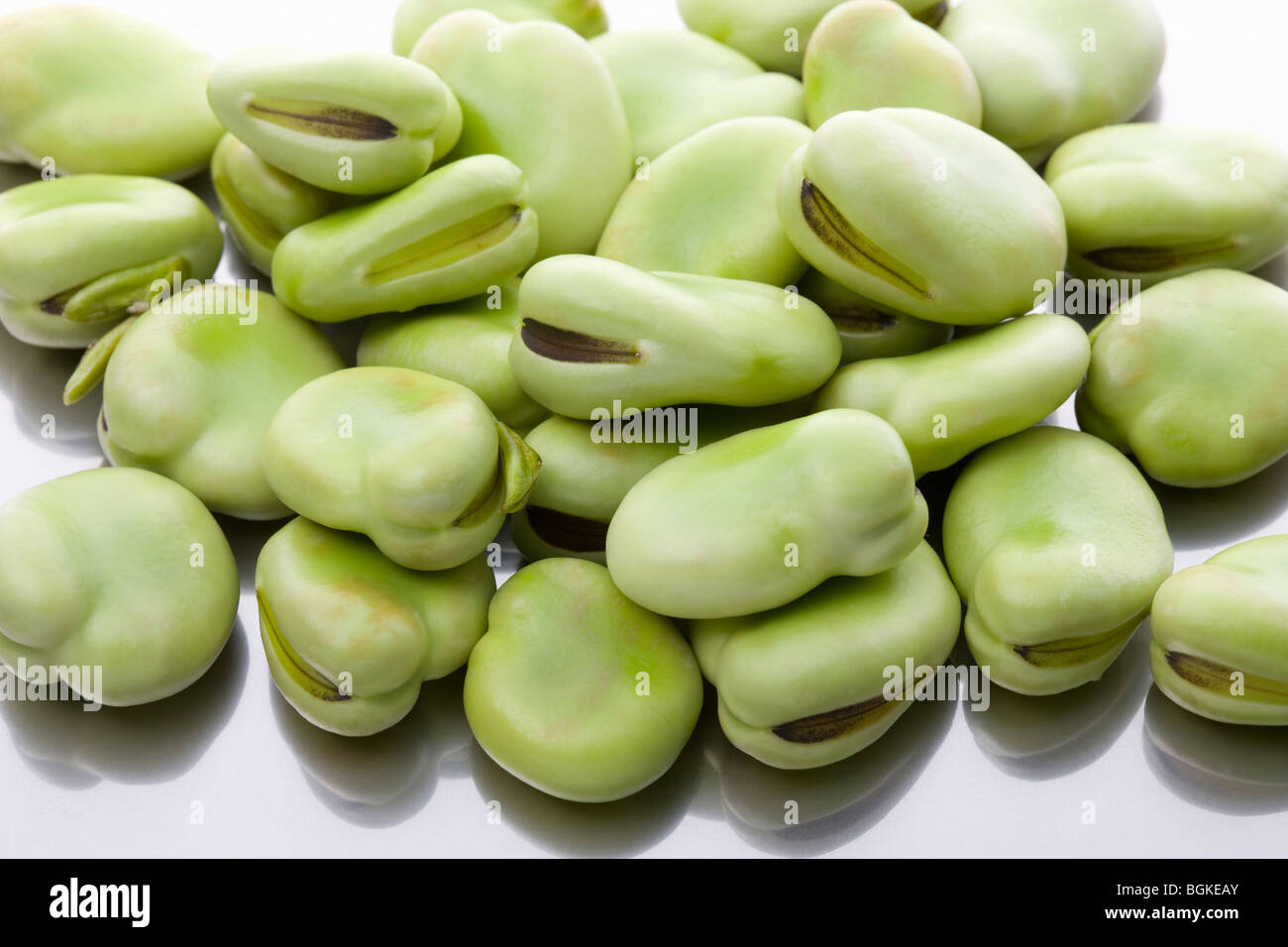 Broad beans Stock Photo