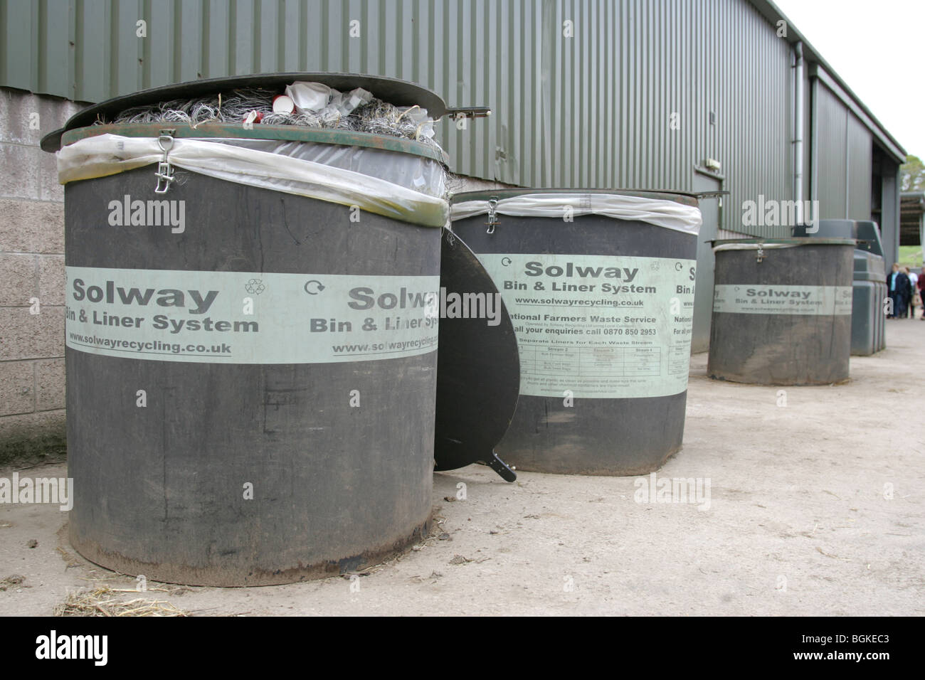 On Farm Disposal Of Waste Plastic Stock Photo Alamy