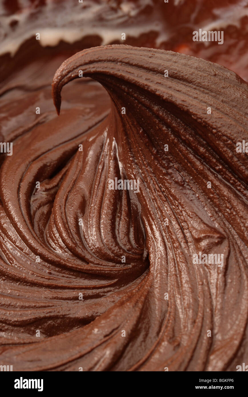 Chocolate mousse Stock Photo