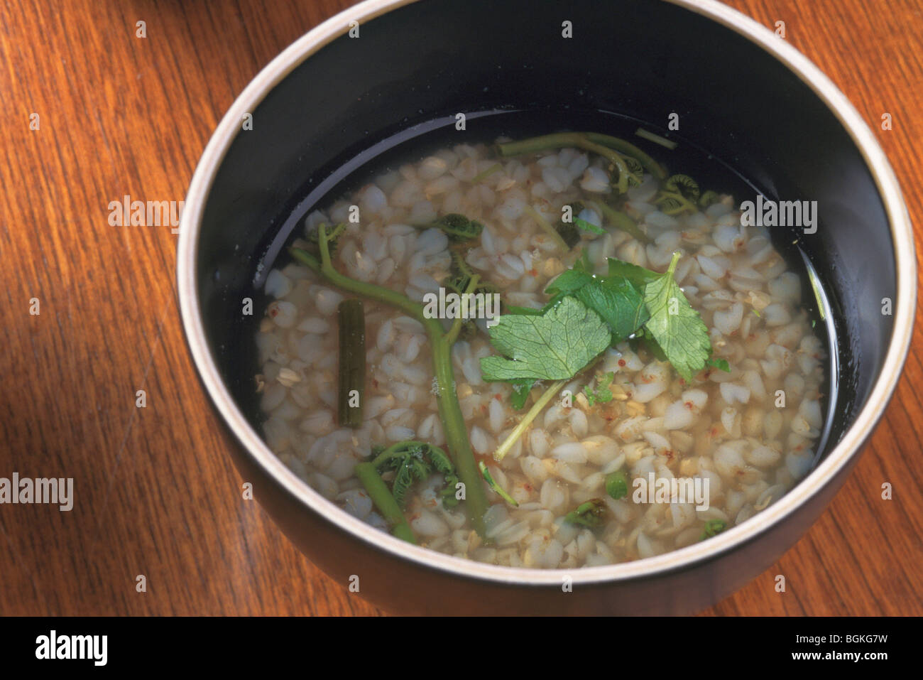Bowl of cooked buckwheat kernels Stock Photo Alamy