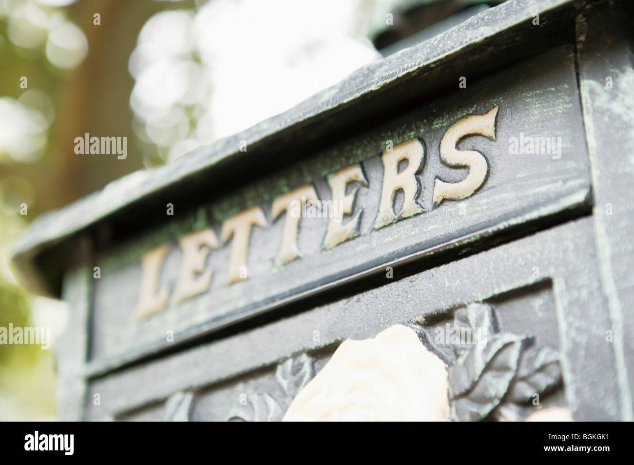 Mailbox close up Stock Photo - Alamy