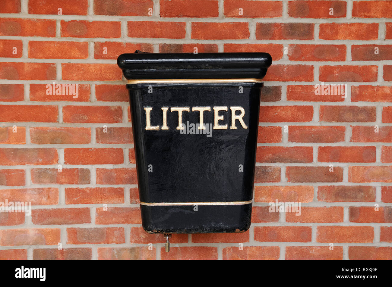 Litter Bin, United Kingdom. Stock Photo