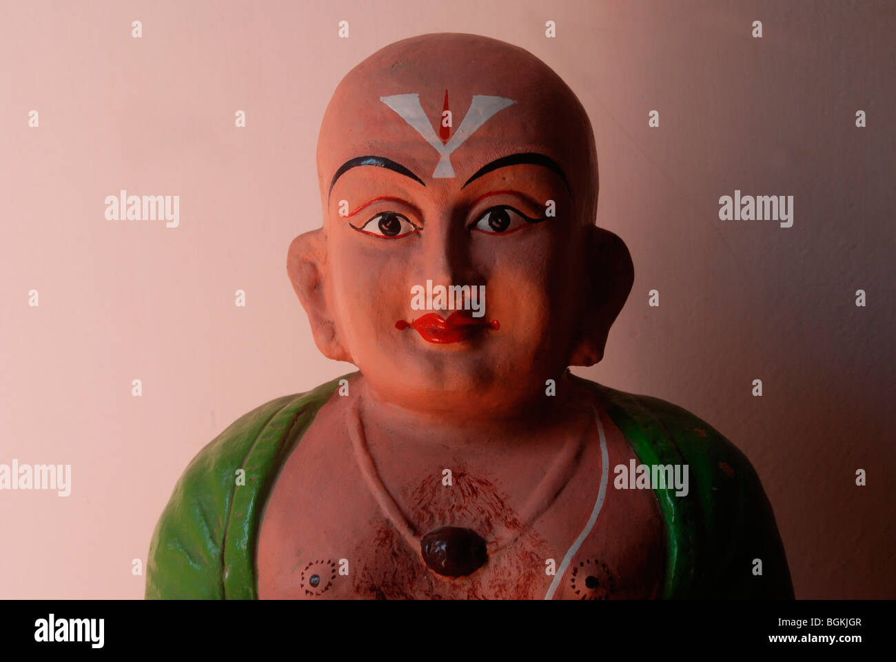 A clay idol of a brahmin ; india Stock Photo