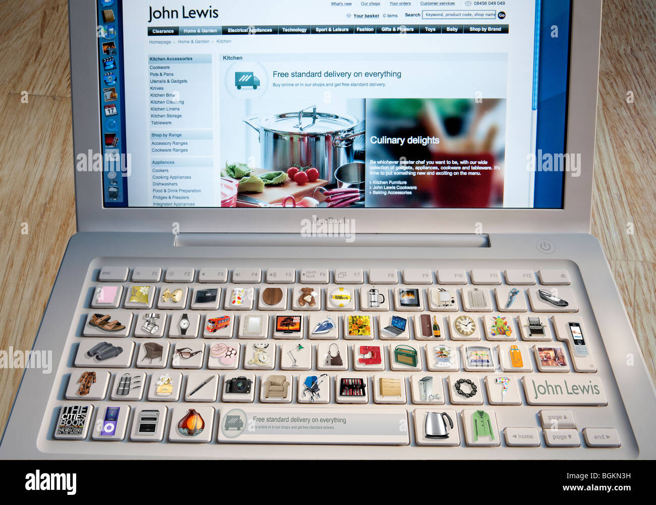 John Lewis. Com Keyboard Stock Photo Alamy