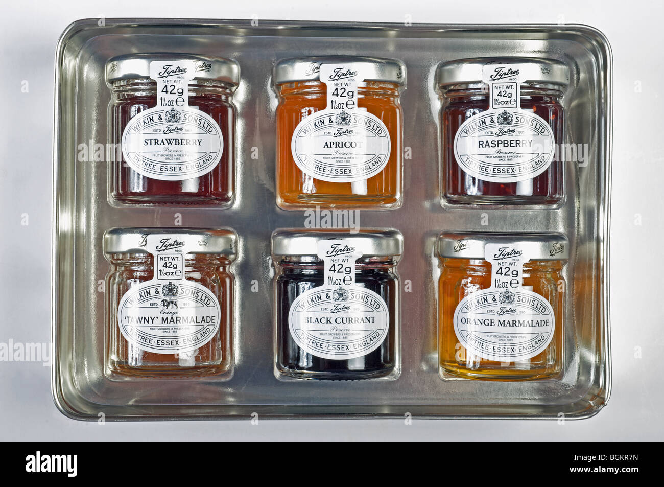 Wilkin & Sons selection box of preserves and marmalades Stock Photo Alamy