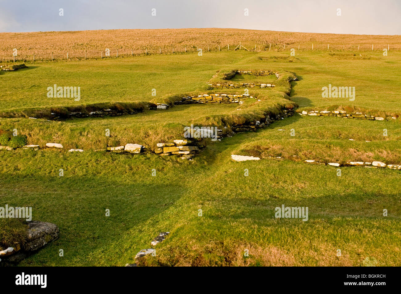 Brough of Birsay on the Mainland Orkney site of early Norse and Pictish Settlements  SCO 5858 Stock Photo