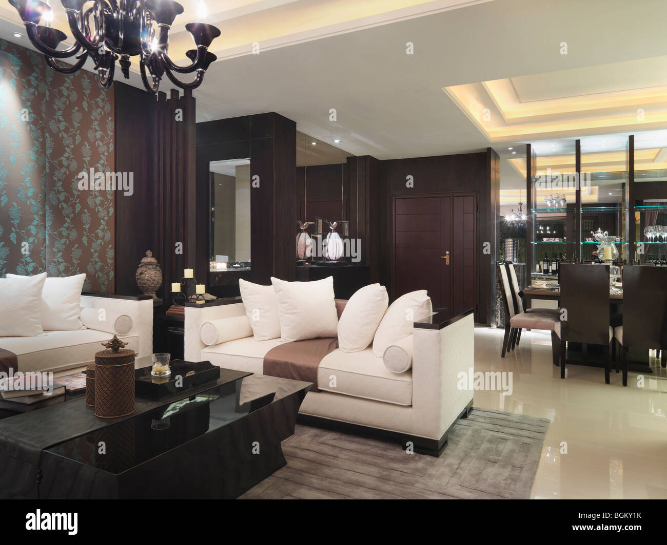 Living room in modern interior Stock Photo