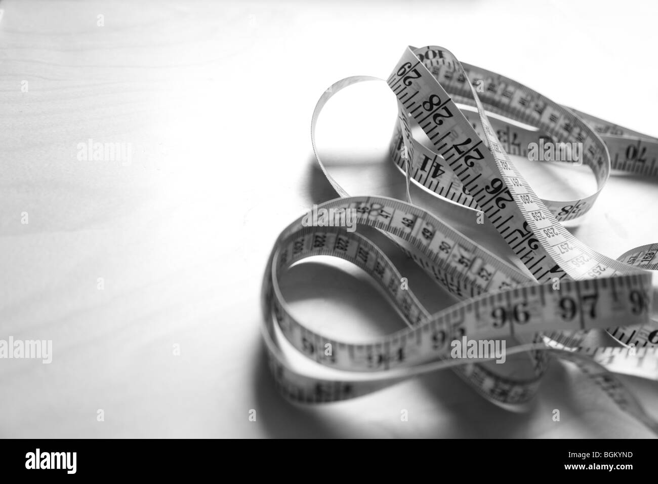 Black And White Tape Measure High Resolution Stock Photography and