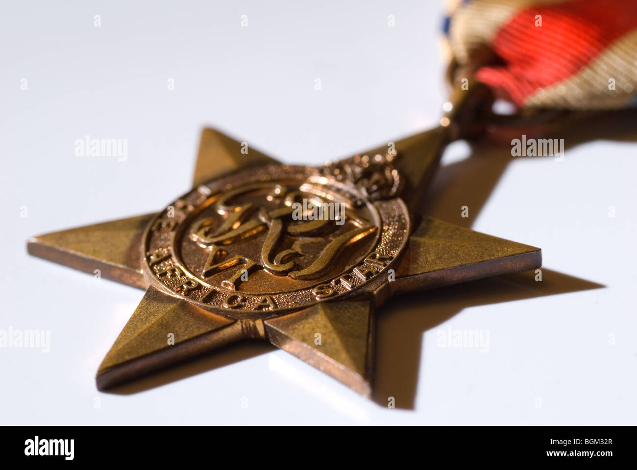 The Africa Star Campaign medal from the 1939-1945 World War II Stock Photo