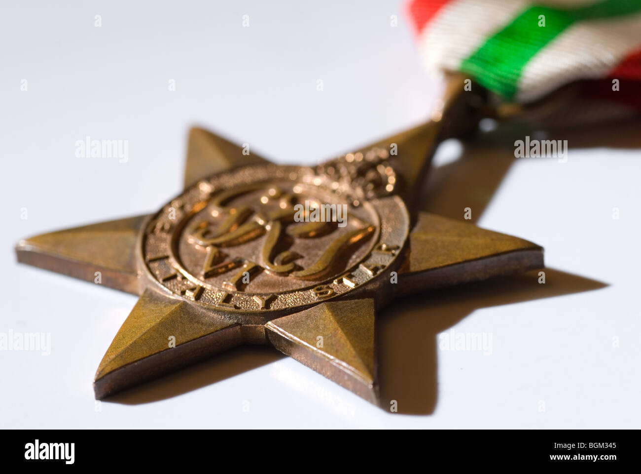 The Italy Star Campaign Medal from World War II Stock Photo