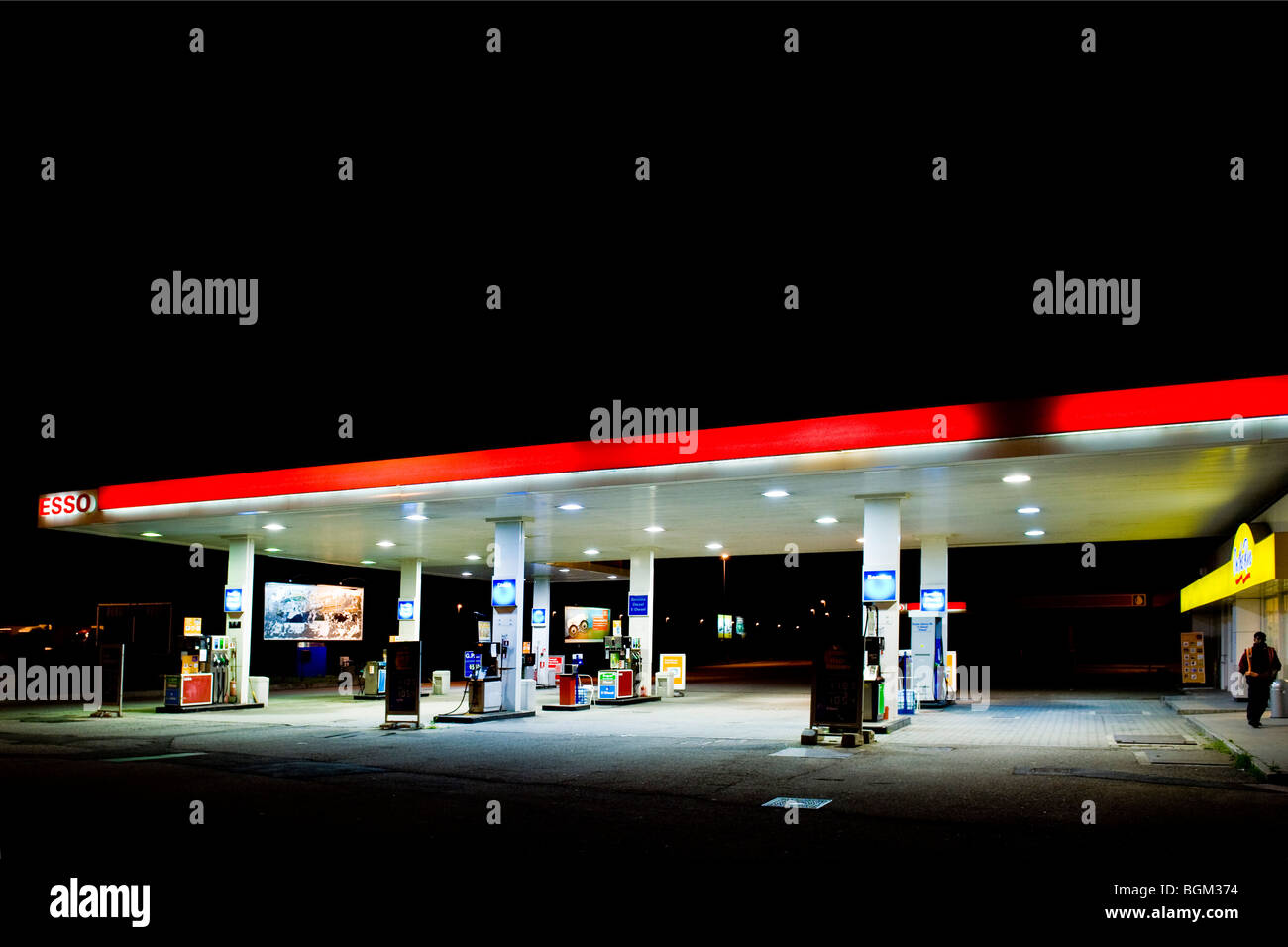 Highway, petrol station Stock Photo