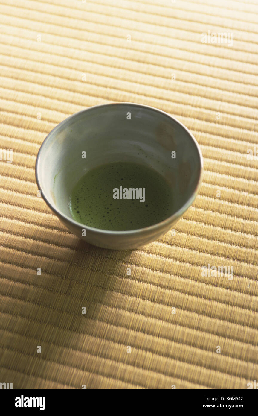 Powdered green tea Stock Photo - Alamy