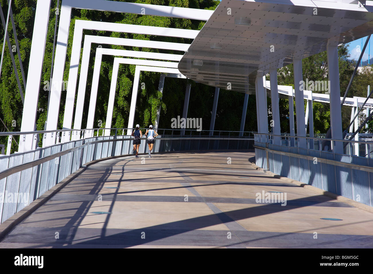 Kurilpa Bridge Brisbane Queensland Australia Stock Photo