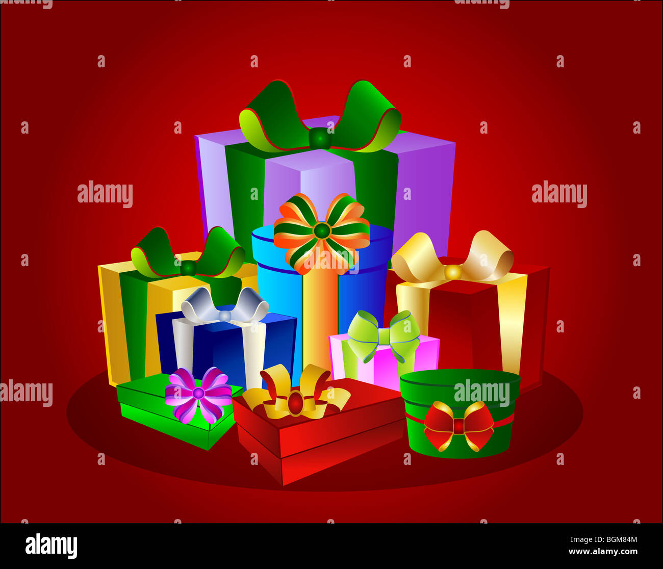 colorful gift boxes Stock Photo - Alamy