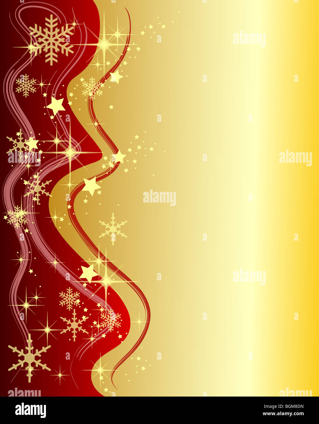 Illustration of a golden Christmas Background with Stars Stock Photo ...
