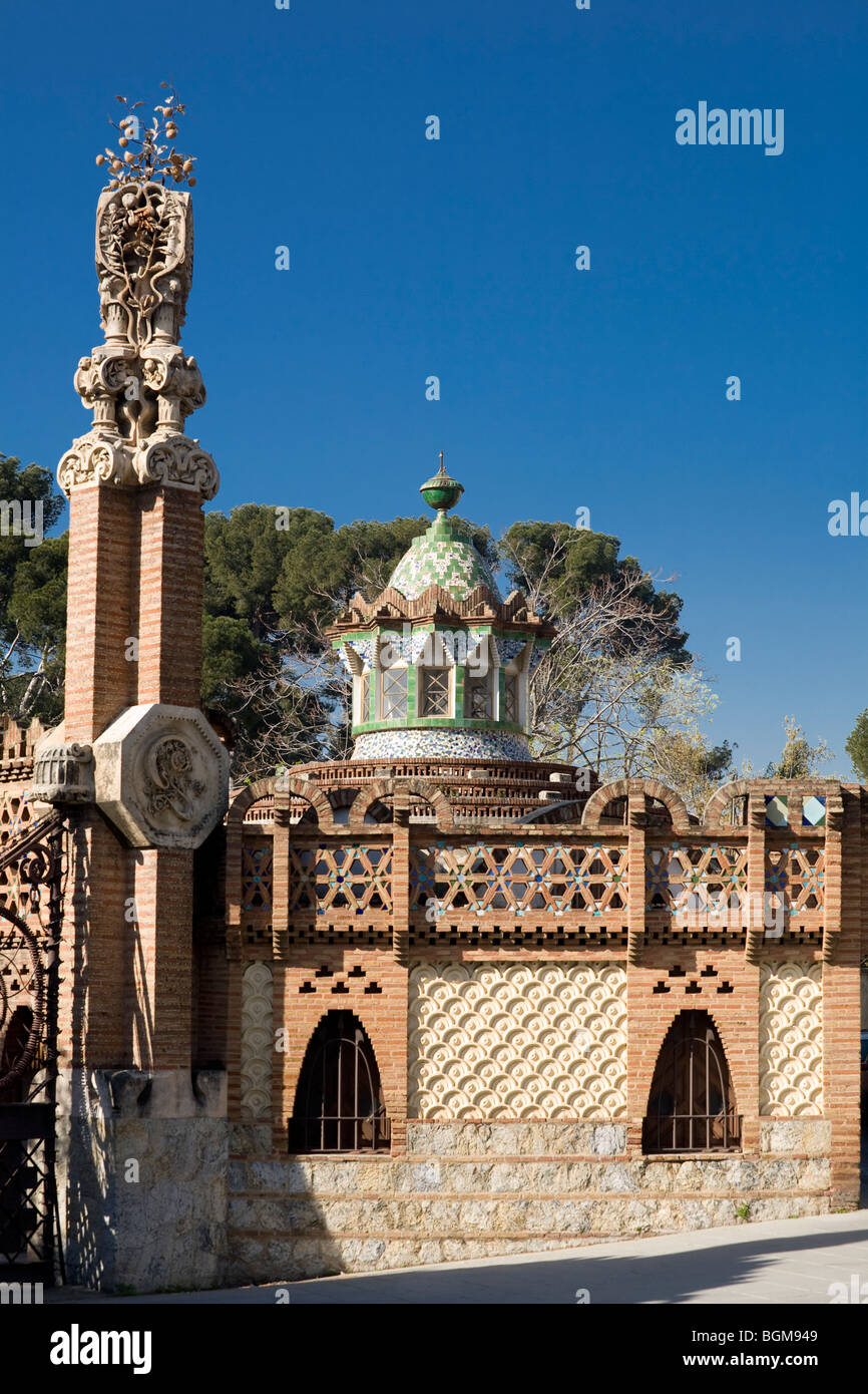 pavellons finca güell Stock Photo