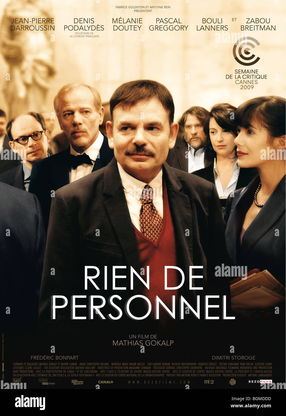 Rien de personnel Year : 2009 Director : Mathias Gokalp Jean-Pierre Darroussin,  Movie poster (Fr) Stock Photo