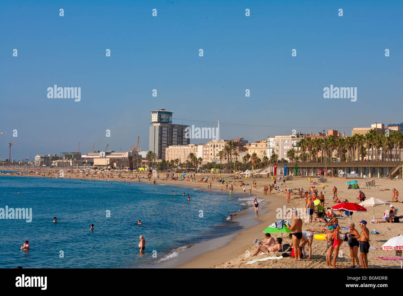 Barcelona beach Stock Photo Alamy