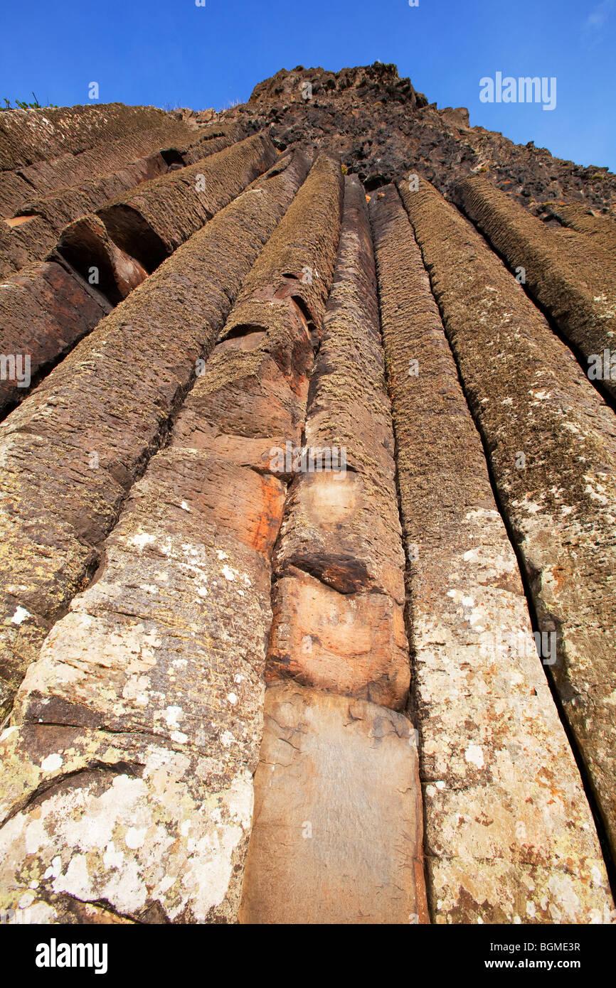The Organ columns at the Giant's Causeway Antrim Northern Ireland a