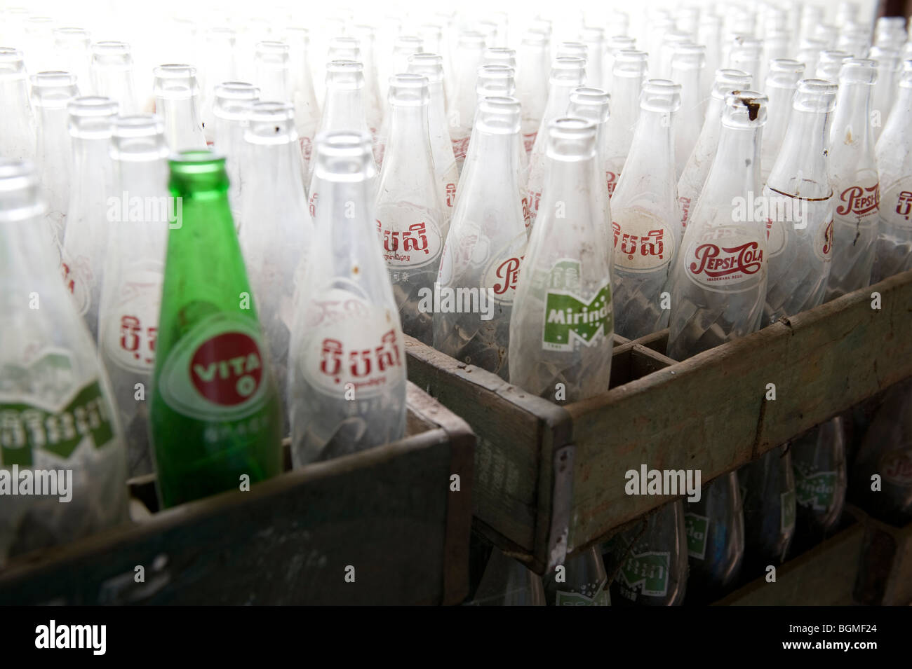 Old pepsi bottles