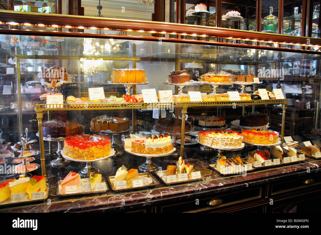 Cafe Demel, Vienna, Austria Stock Photo