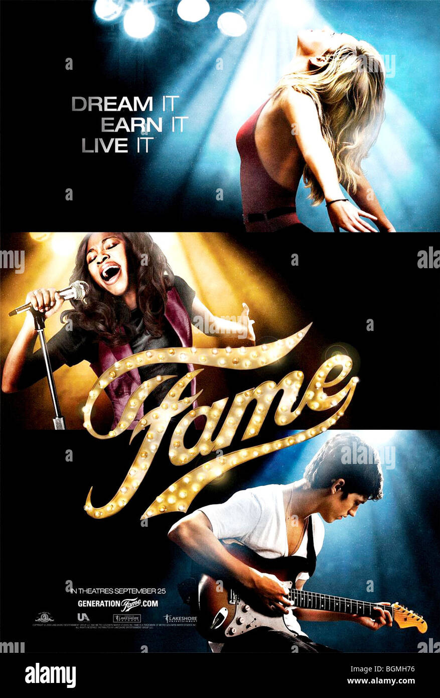 Fame  Year : 2009 Director : Kevin Tancharoen Movie poster (USA) Stock Photo