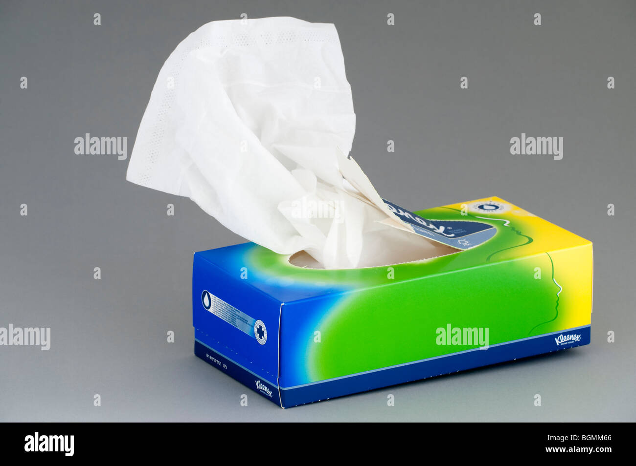 Box of Kleenex tissues Stock Photo