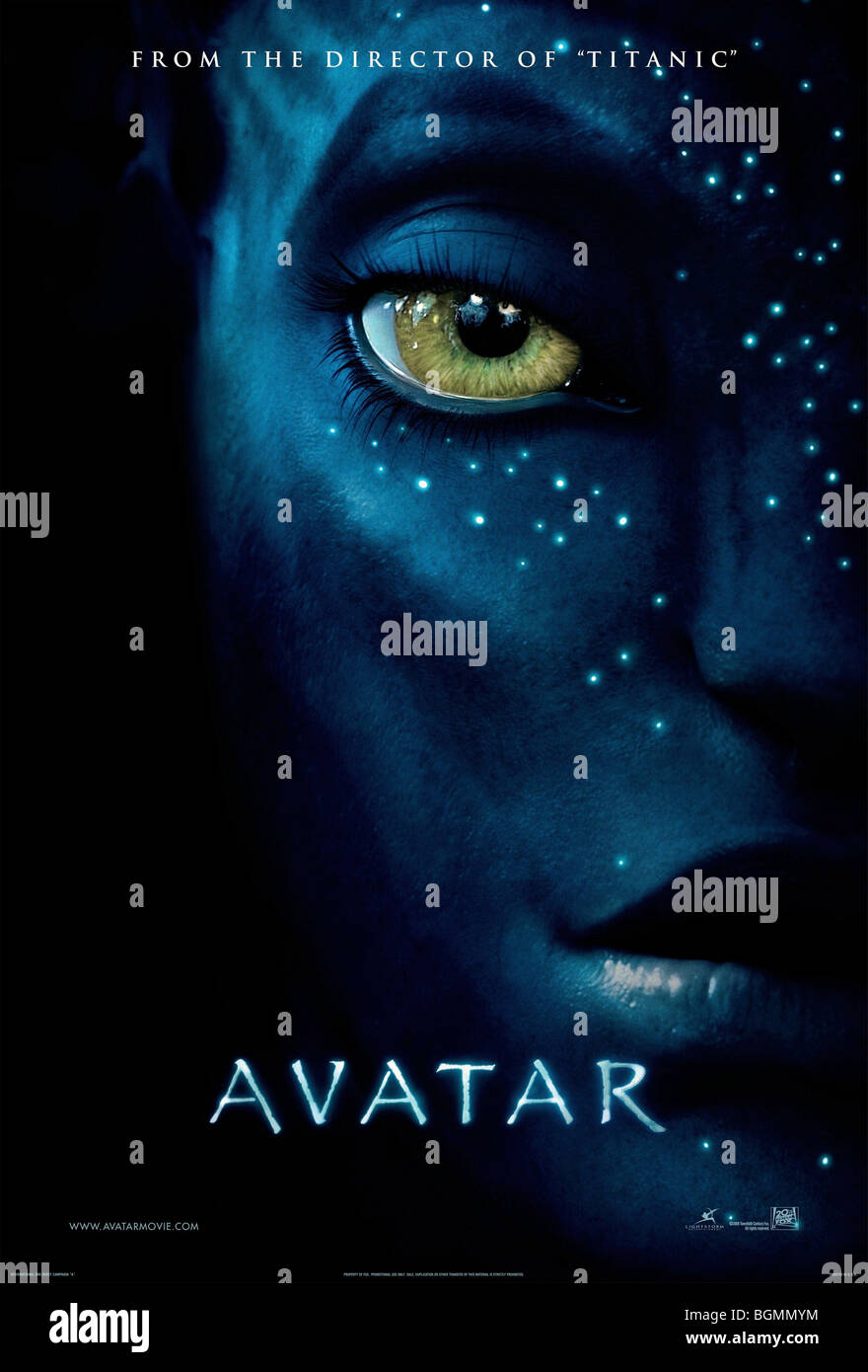 Avatar Year : 2009 Director : James Cameron Movie poster (USA) Stock Photo