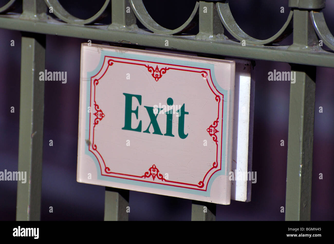 Exit sign Stock Photo