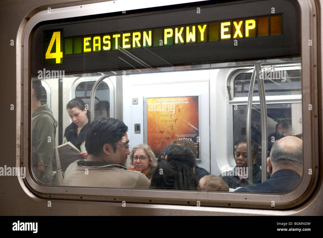 New york subway car interior hi-res stock photography and images - Alamy