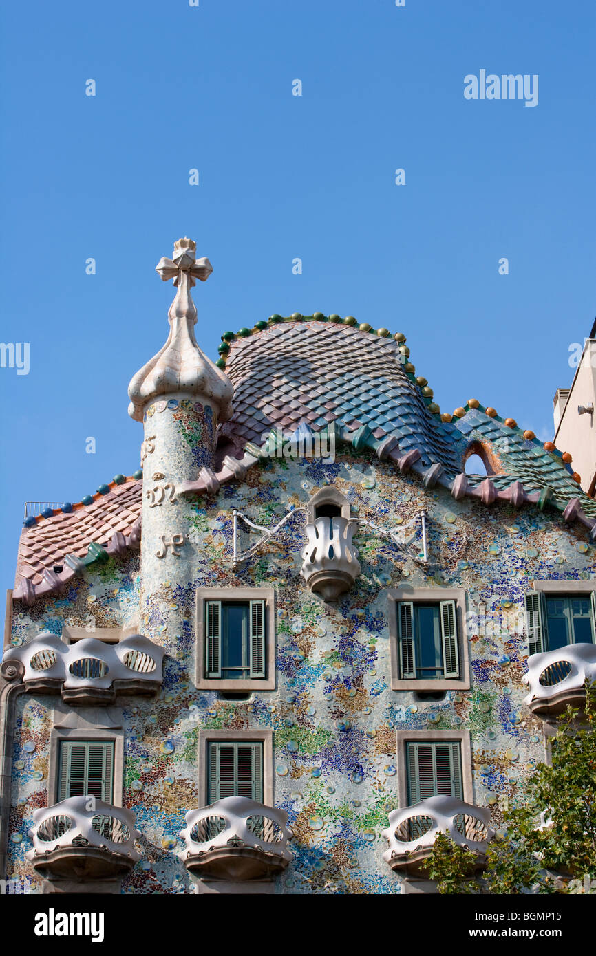 Barcelona - Casa Batllo (Gaudi Stock Photo - Alamy