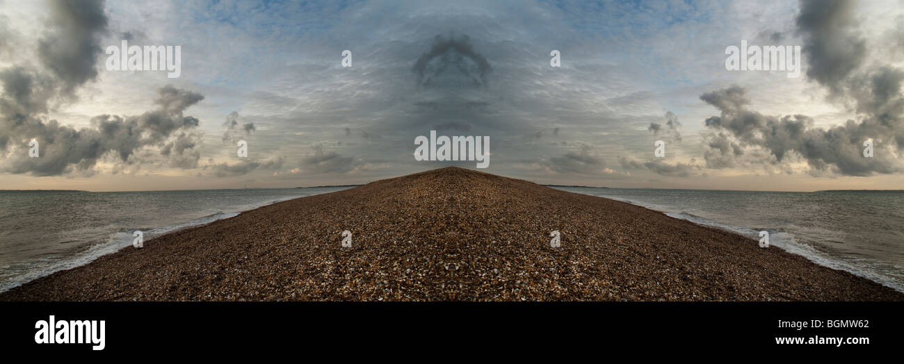 symmetry landscape Stock Photo