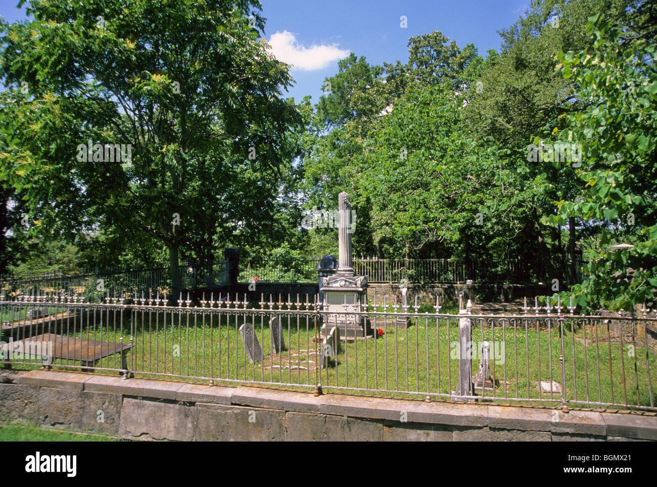 Cherokee graveyard located in Tahlequay, Oklahoma, is where many of the