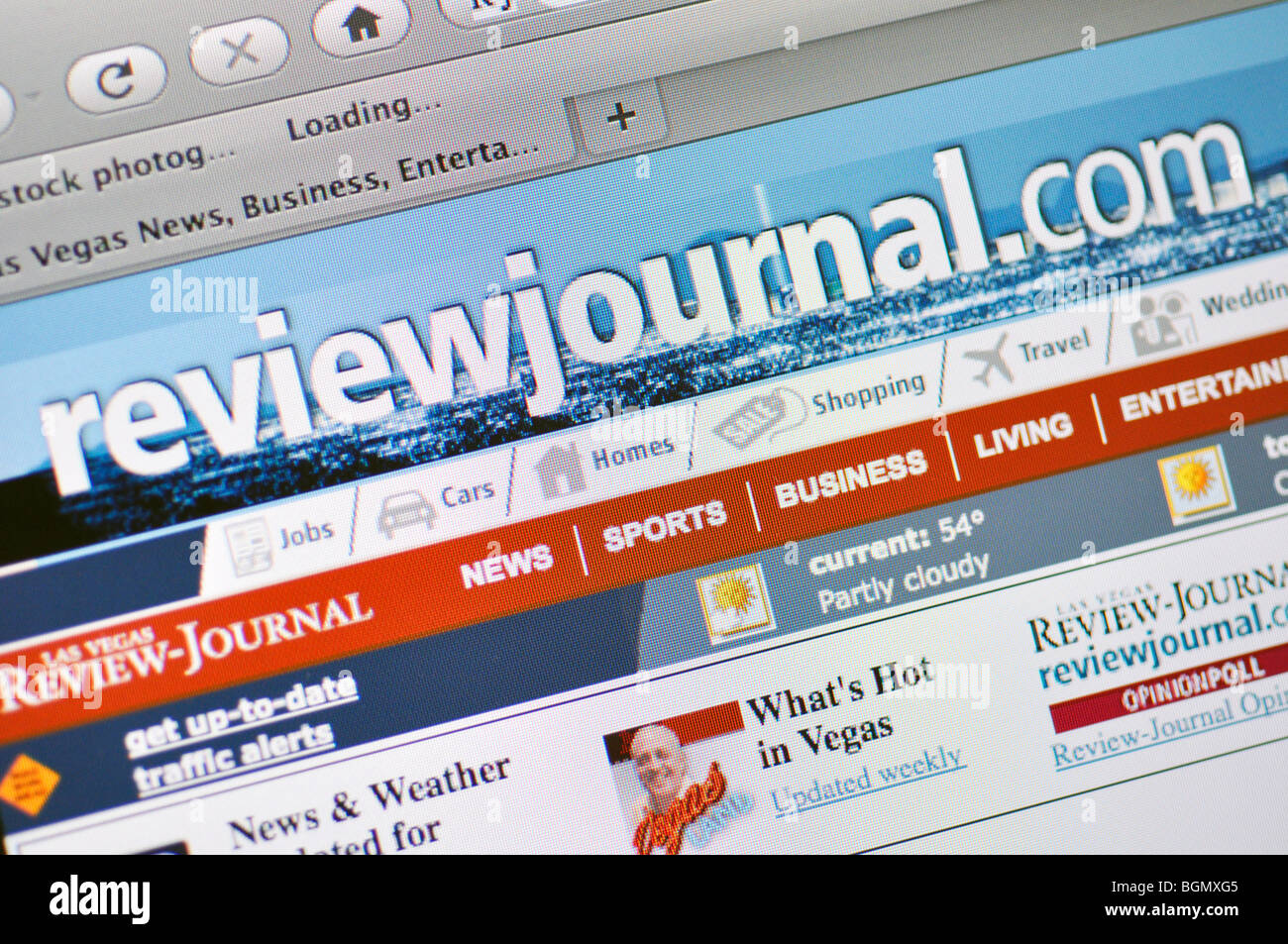 Review Journal website Stock Photo