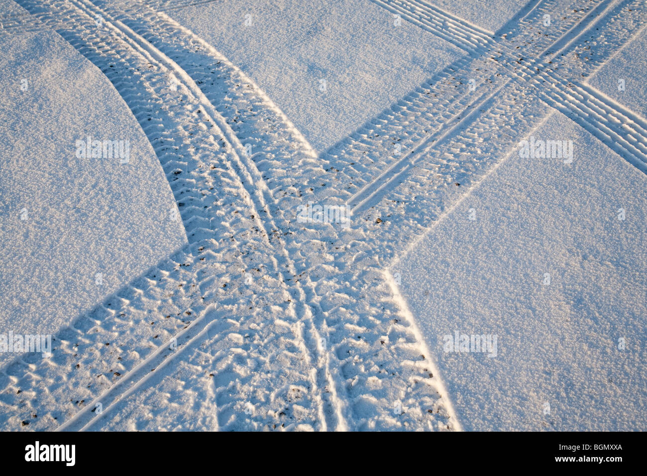 Car tyre tracks overhead hi-res stock photography and images - Alamy