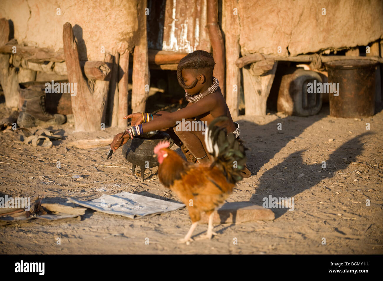 Himba hut boy hi-res stock photography and images - Alamy