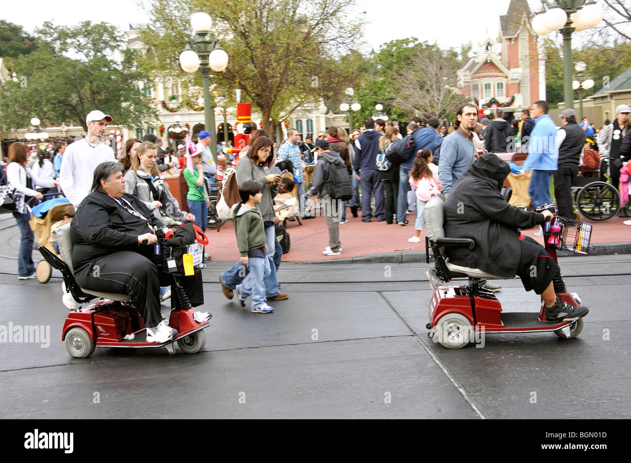Handicap Electric Scooter aka Electric convenience vehicle (ECV),  Disneyworld, Orlando, Florida, USA Stock Photo - Alamy