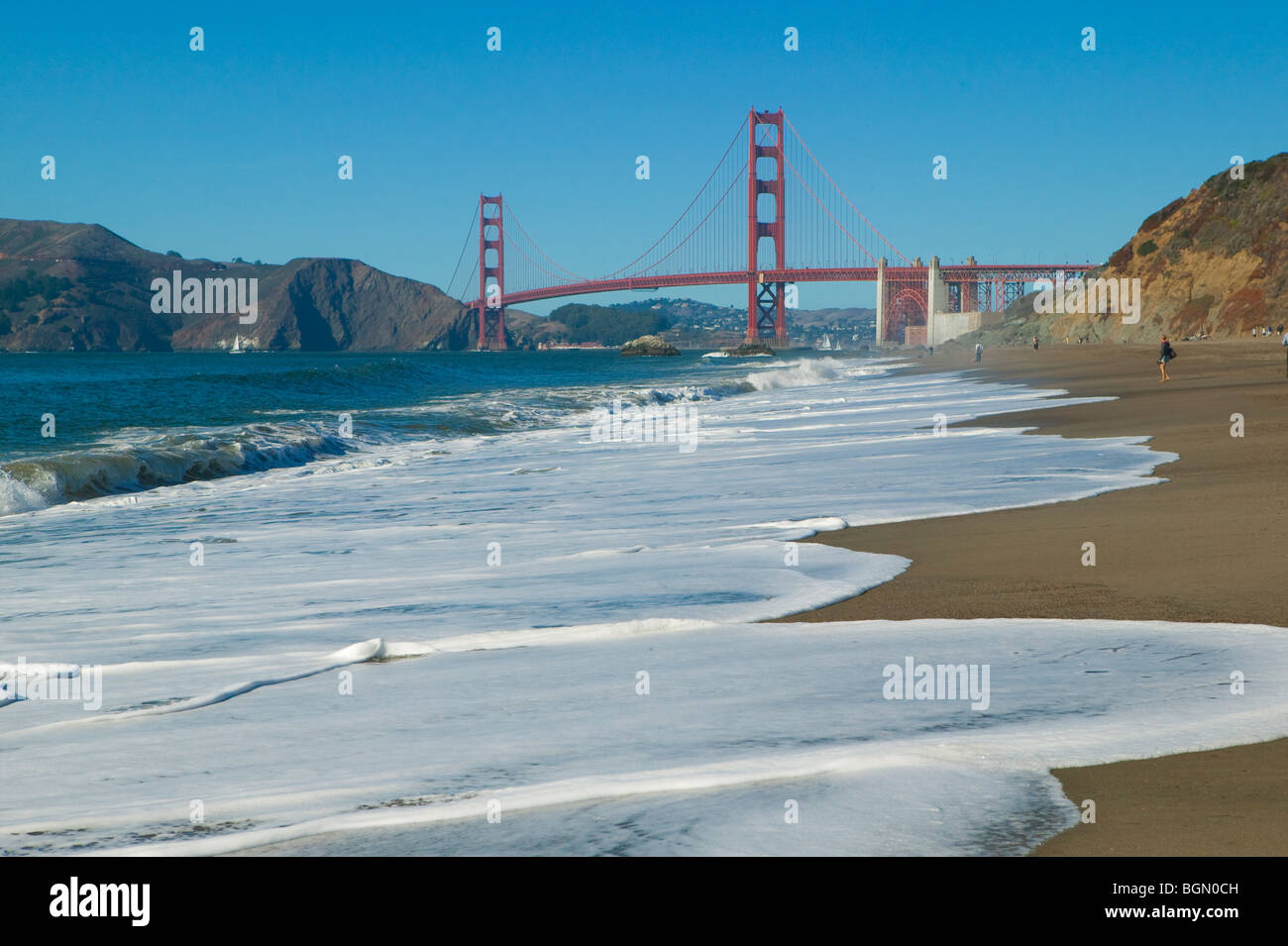 Golden Gate Bridge from Baker Beach, San Francisco Stock Photo - Alamy