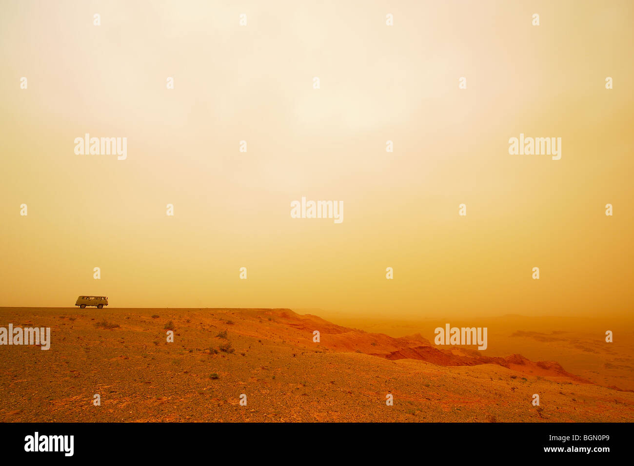 Flaming Cliffs from the Gobi desert Stock Photo - Alamy