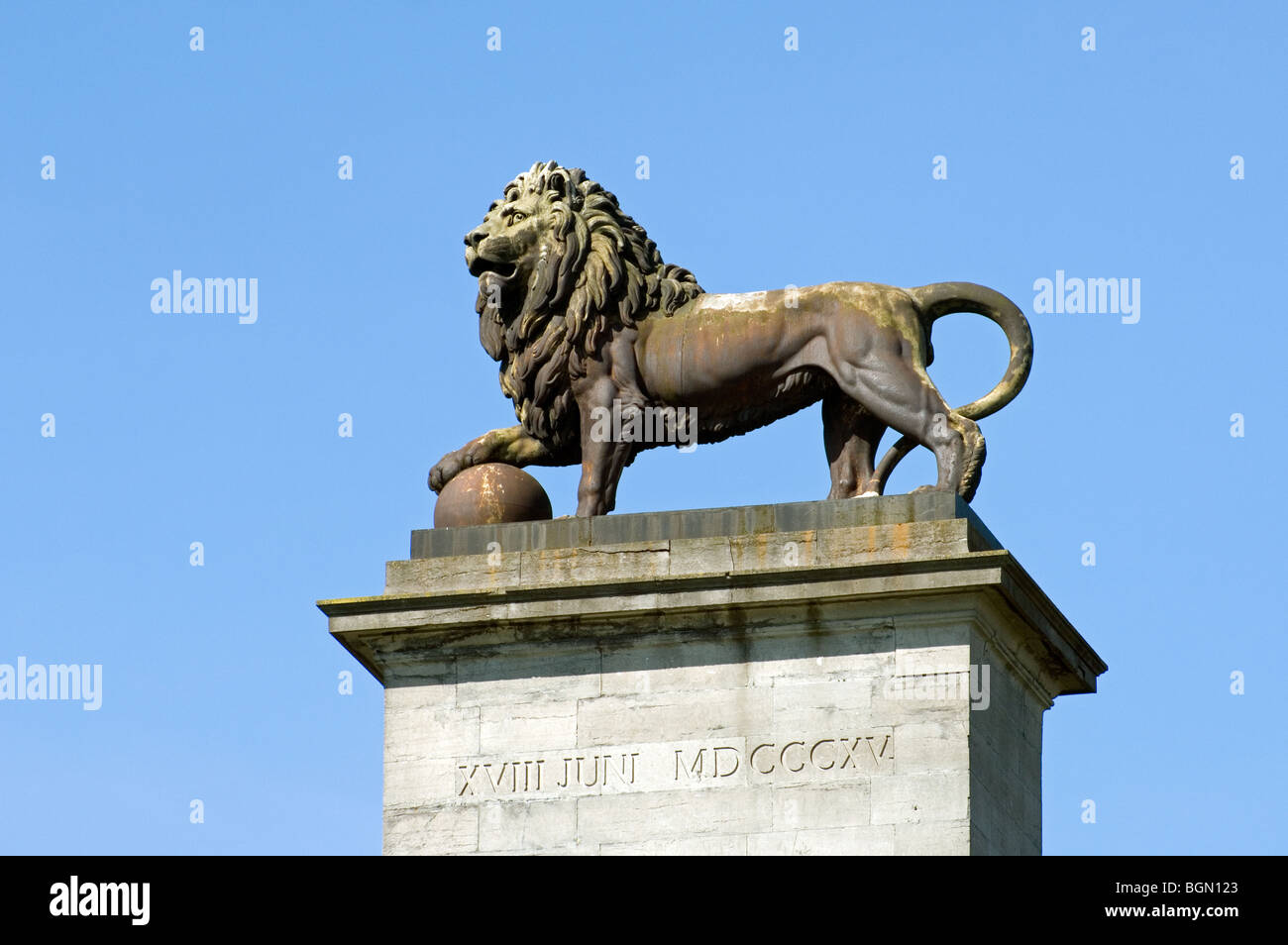 Lion Hill / Lion's Mound / Butte du Lion memorial monument of the 1815