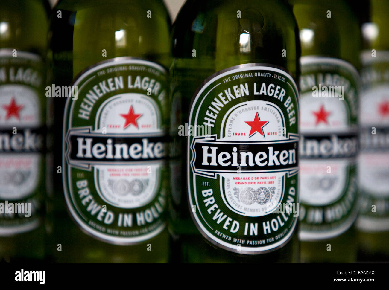 Heineken beer bottles Stock Photo Alamy